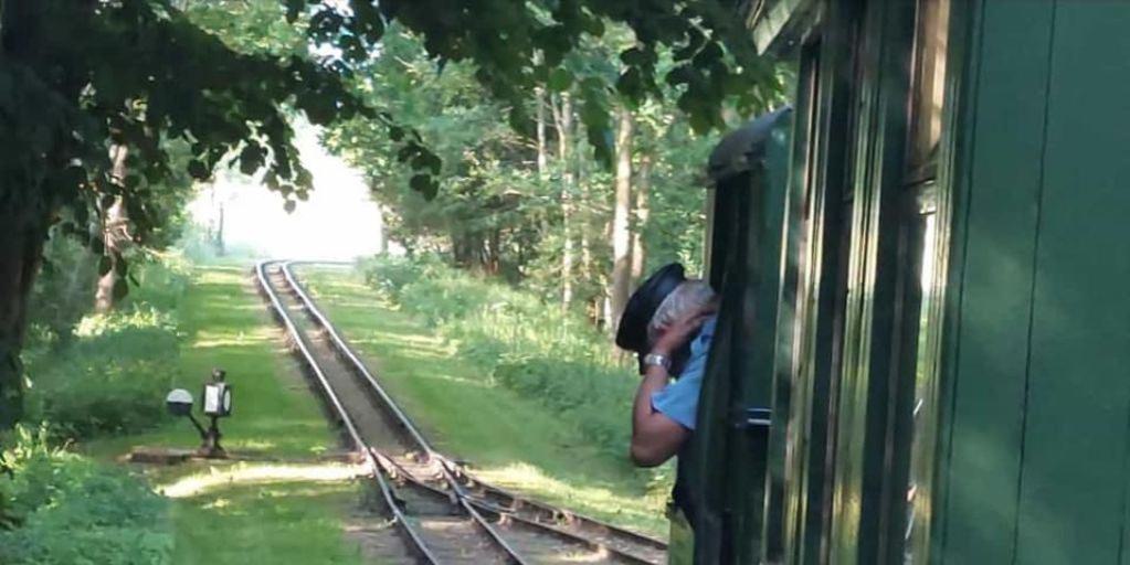 Eisenbahnstrecke Findlingsgarten Richtung Gleisdreieck